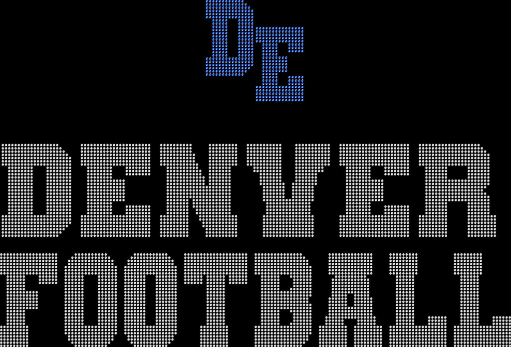 Denver Rhinestone Football Leggings: Glitter Spark Game Day Yoga Pants