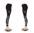 Los Angeles Rhinestone Football Leggings: Bling Tailgate Yoga Pants