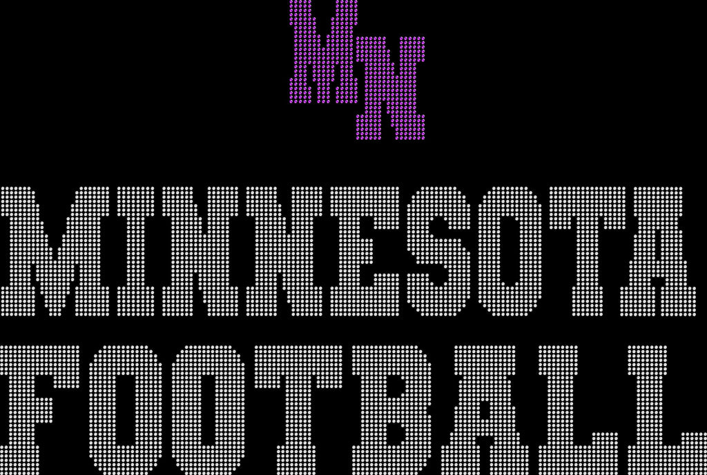 Minnesota Rhinestone Football Leggings: Glitter Team Sparkle