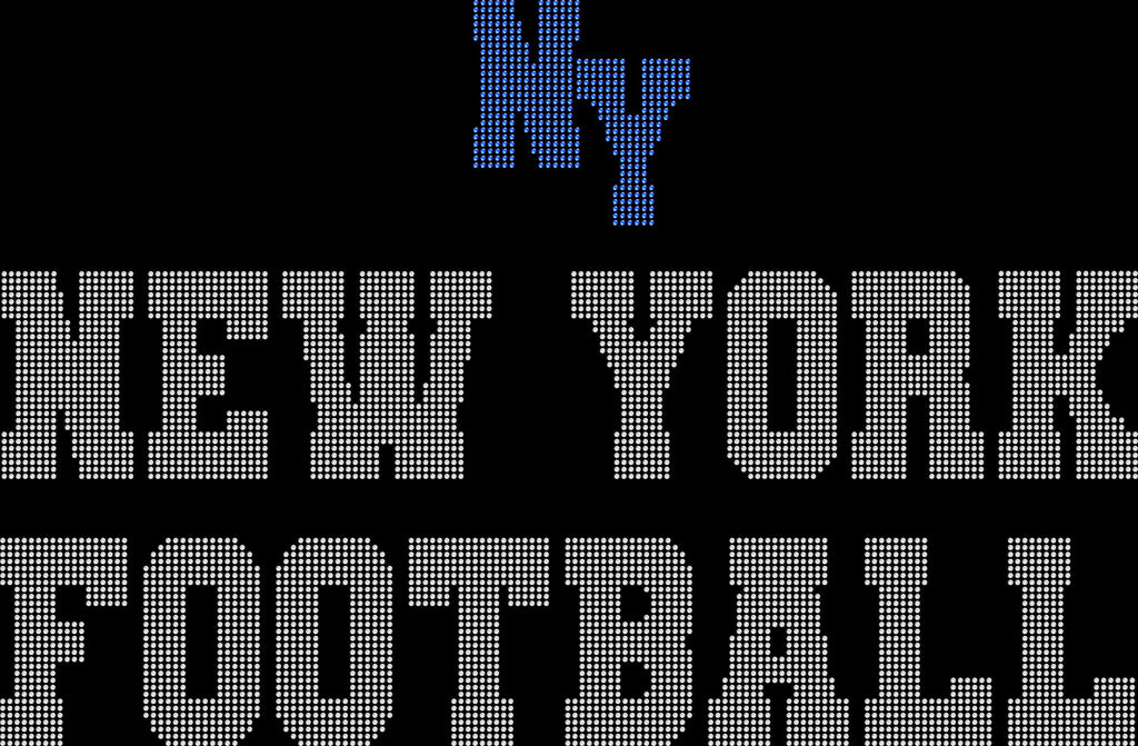 New York Rhinestone Football Leggings: Women's Active Wear