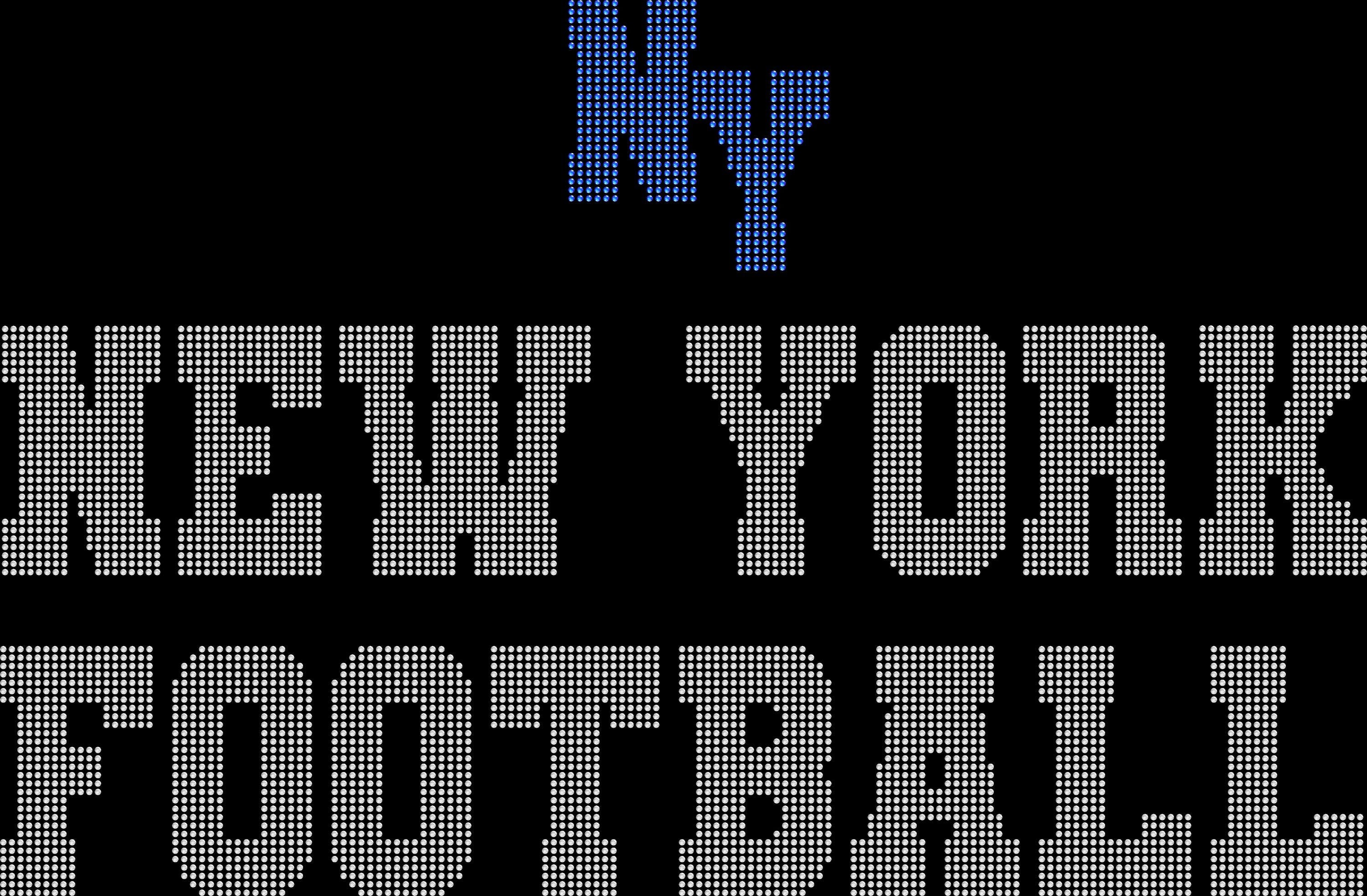 New York Rhinestone Football Leggings: Women's Active Wear