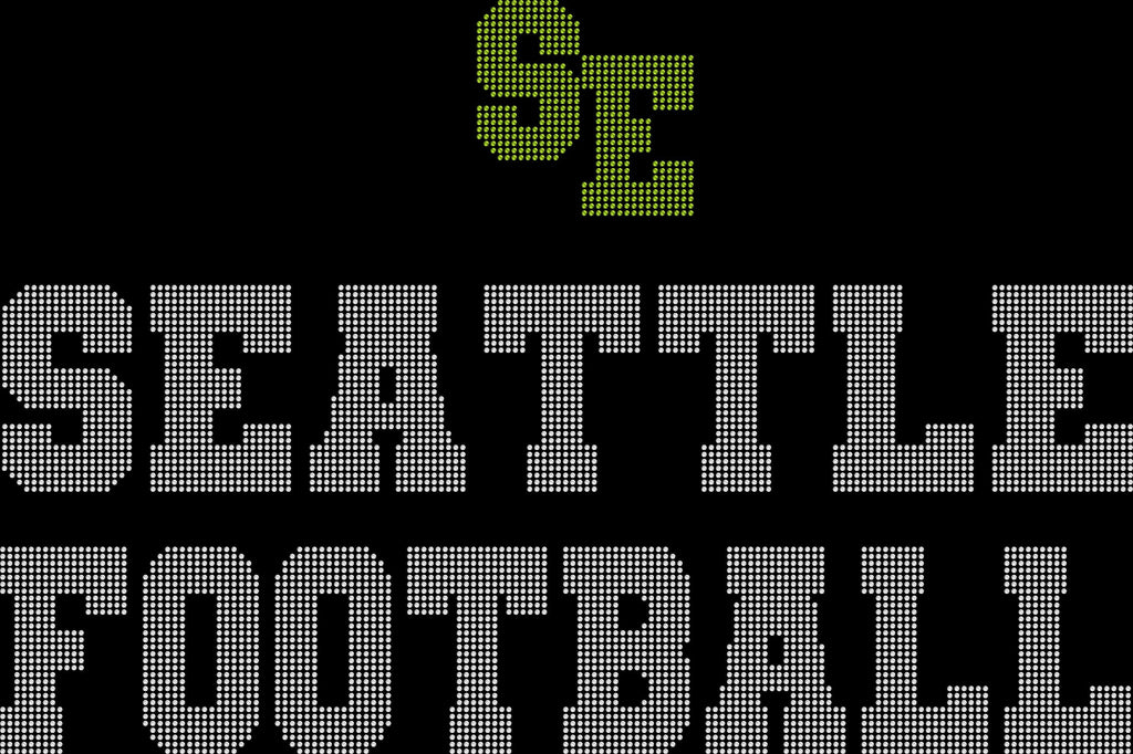 Seattle Rhinestone Football Leggings: Bling Fan Sport Activewear
