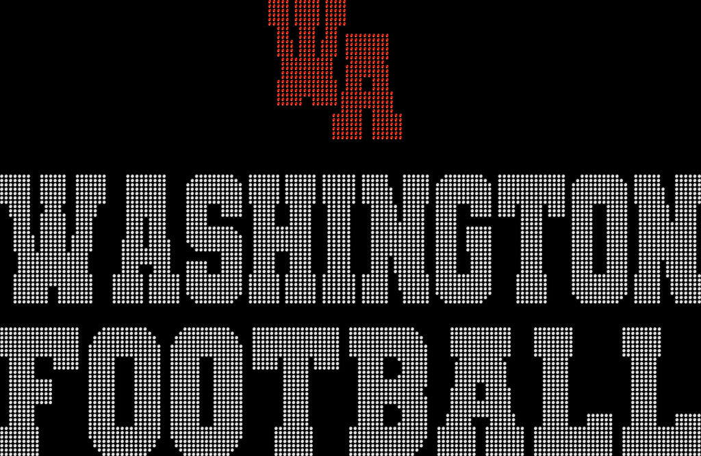 Washington Rhinestone Football Leggings: Bling Game Day Yoga Pants