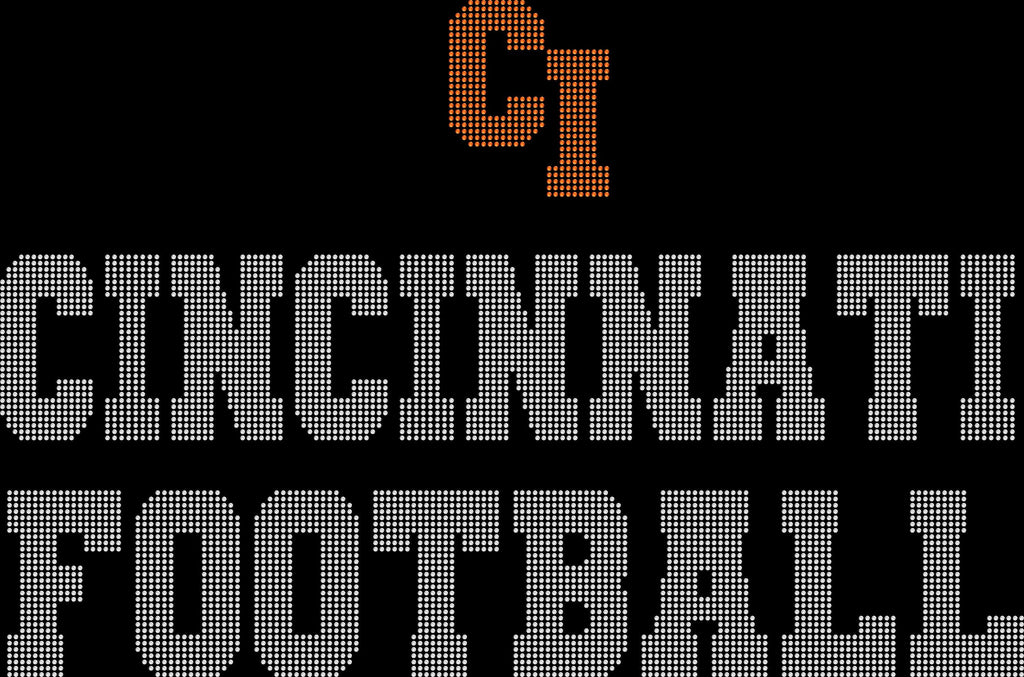 Cincinnati Rhinestone Football Leggings: Activewear Yoga Pant