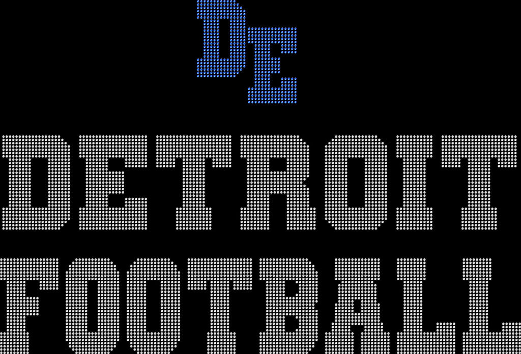 Detroit Rhinestone Football Leggings: Glitter Fan Yoga Pants
