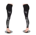 Las Vegas Rhinestone Football Leggings: Sparkling Active Wear