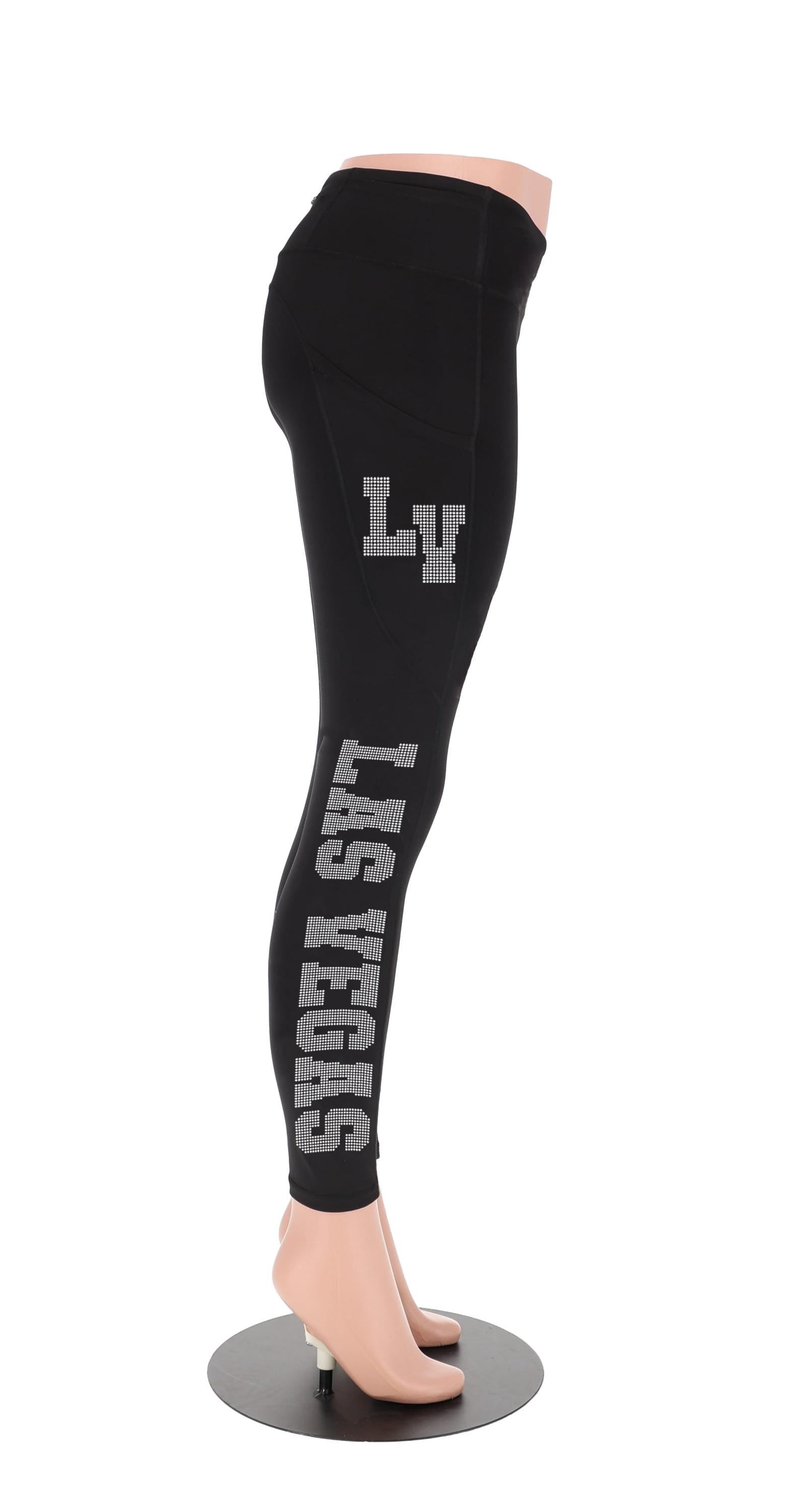 Las Vegas Rhinestone Football Leggings: Sparkling Active Wear Main image