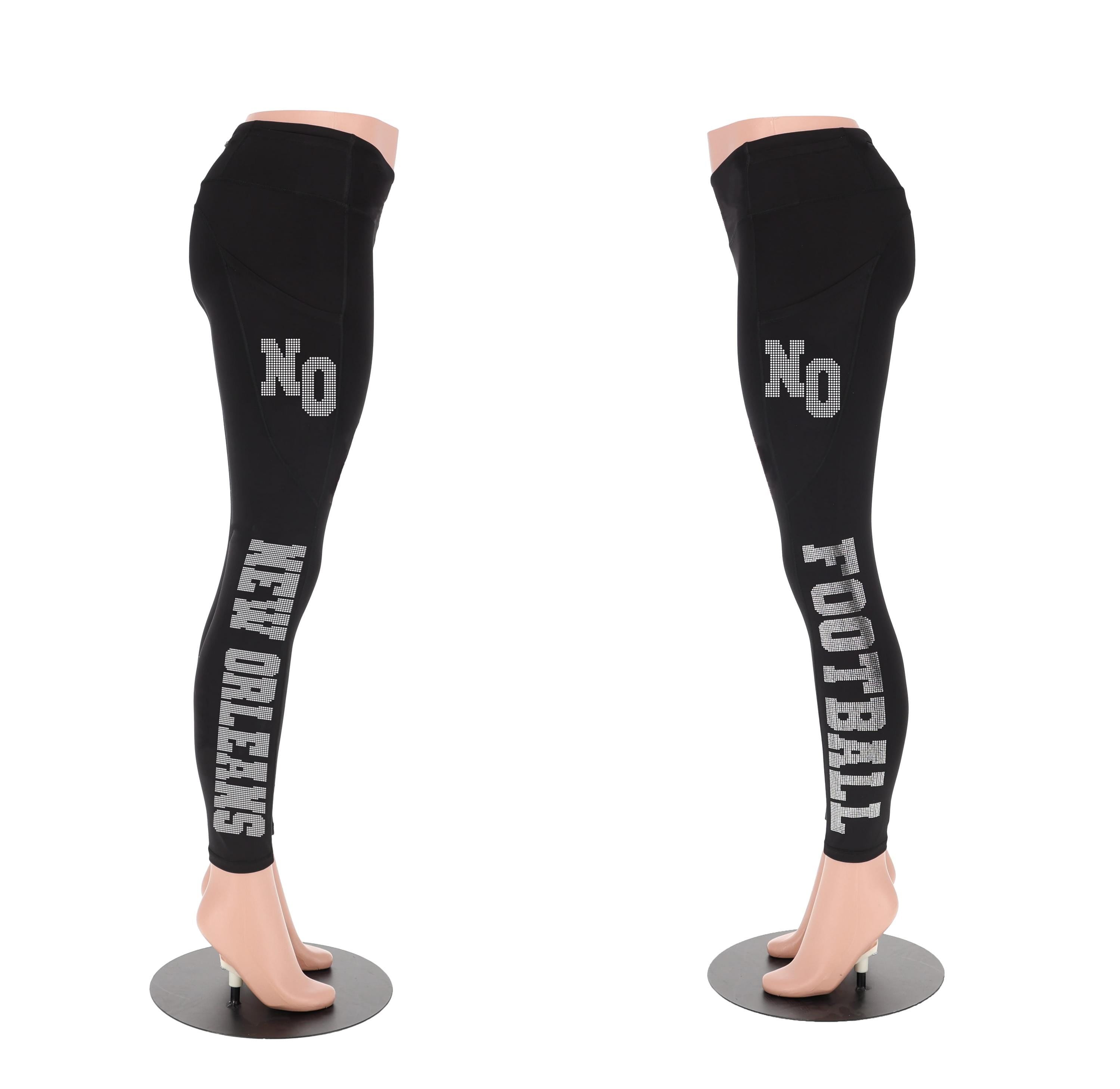 New Orleans Rhinestone Football Leggings: Game Day Bling