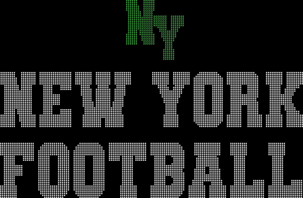 New York Rhinestone Football Leggings: Fan Game Day Yoga Pants