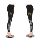 Pittsburgh Rhinestone Football Leggings: Sparkling Game Day Yoga Pants