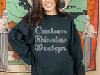 Custom Rhinestone Sweatshirt: Personalized Bling Design