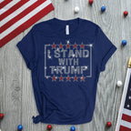 Rhinestone Trump 2024 T-Shirt: Political Women's Tee
