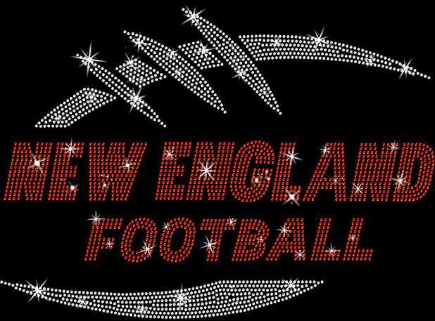 New England Football Rhinestone T-Shirt: Game Day Tee Secondary image
