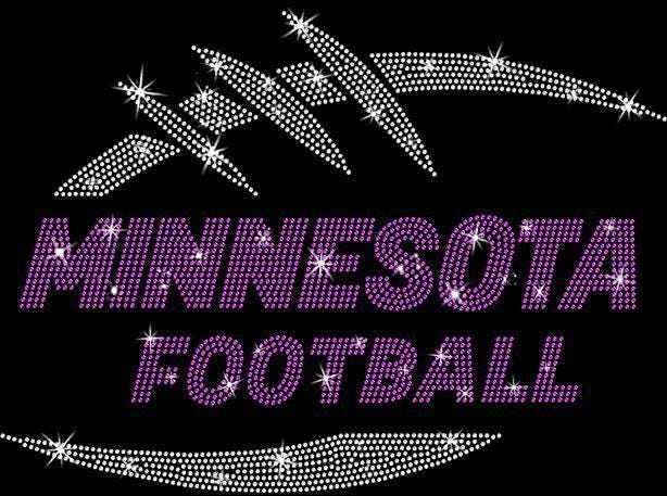 Minnesota Football Rhinestone T-Shirt: Game Day Team Spirit