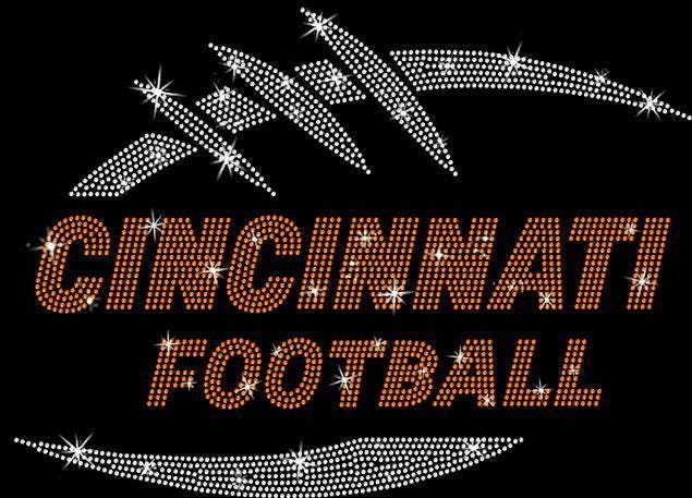 Cincinnati Football Rhinestone T-Shirt: Game Day Apparel