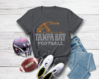 Tampa Bay Rhinestone Football T-Shirt: Trendy Retro Sport Tee
