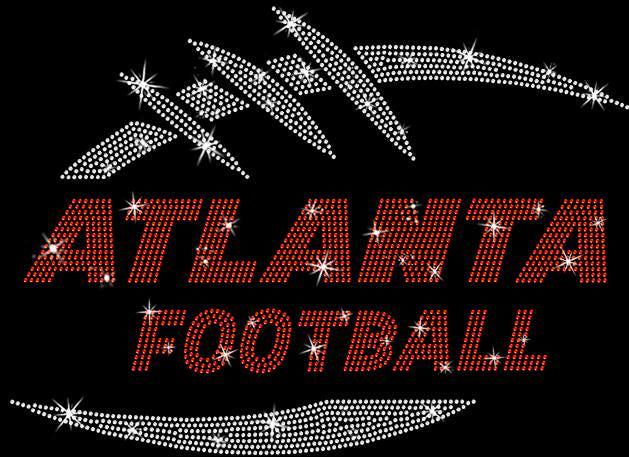 Atlanta Football Rhinestone T-Shirt: Vintage Game Day Fan Tee