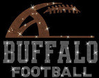 Buffalo Rhinestone Football T-Shirt: Sunday Game Day Outfit