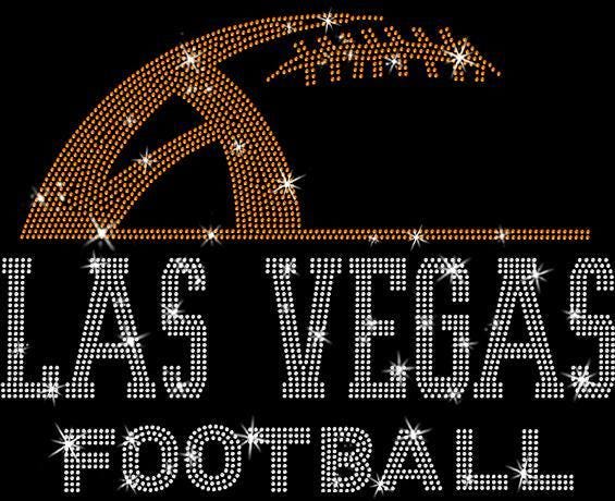 Las Vegas Rhinestone Football T-Shirt: Retro Game Day Shirt Secondary image