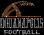 Indianapolis Rhinestone Football T-Shirt: Game Day Fan Shirt