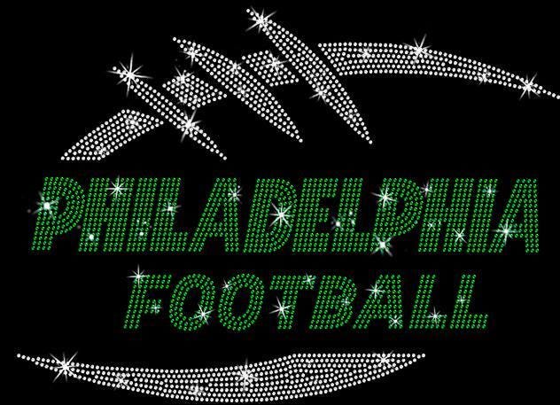 Philadelphia Football Rhinestone T-Shirt: Game Day Tailgate Top