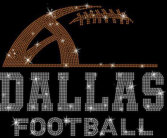 Dallas Rhinestone Football T-Shirt: Retro Style Sports Fan Gift
