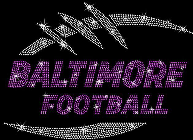 Baltimore Game Day Rhinestone T-Shirt: Football Fan Unisex Tee