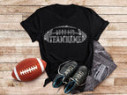 Custom Football Team Name Rhinestone T-Shirt: Cheer Mom Gift