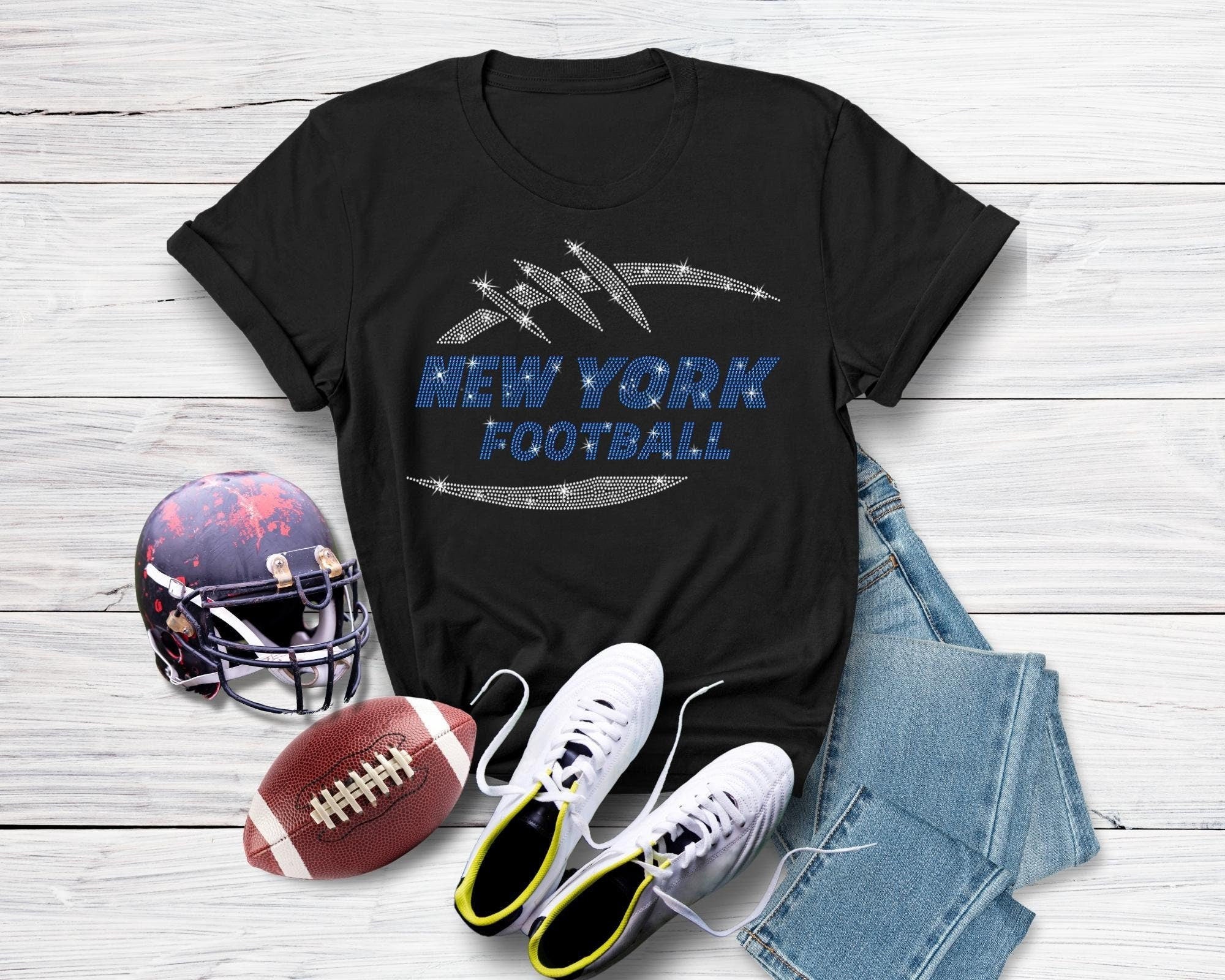 New York Football Rhinestone T-Shirt: Game Day Fan Apparel Main image