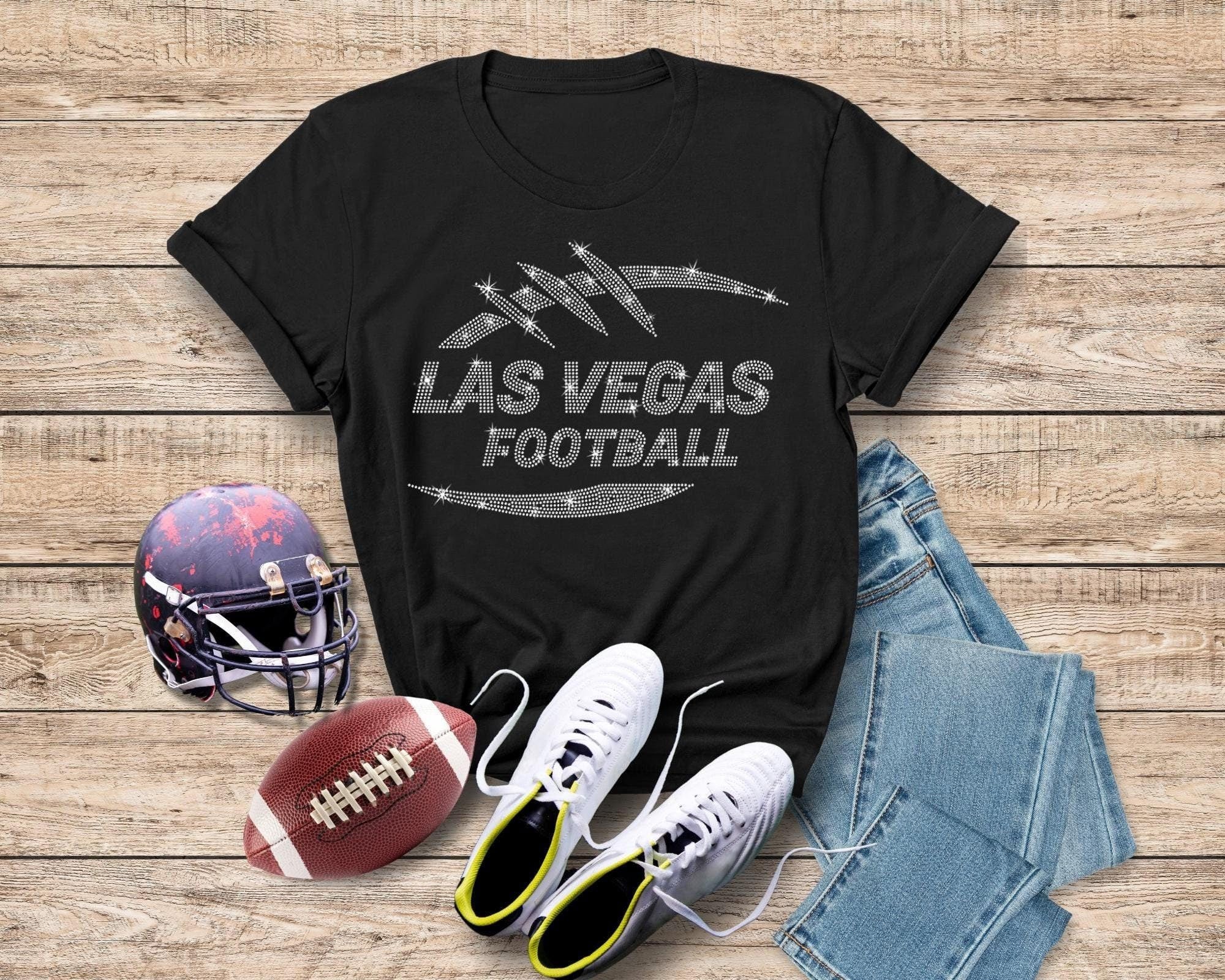 Las Vegas Football Rhinestone T-Shirt: Game Day Fan Shirt