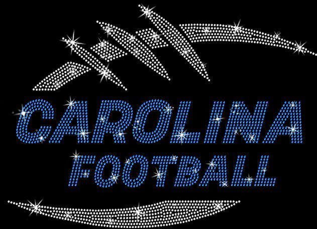 Carolina Football Rhinestone T-Shirt: Game Day Retro Sweatshirt