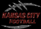 Kansas City Game Day Rhinestone Football T-Shirt
