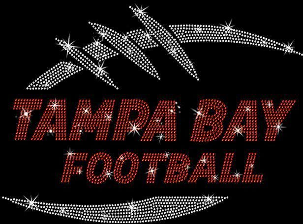Tampa Bay Football Rhinestone T-Shirt: Retro Glittering Unisex Cotton