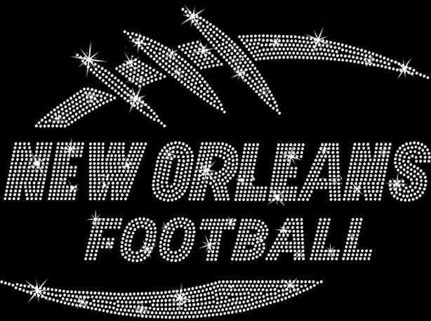 New Orleans Football Rhinestone T-Shirt: Game Day Retro Style Secondary image