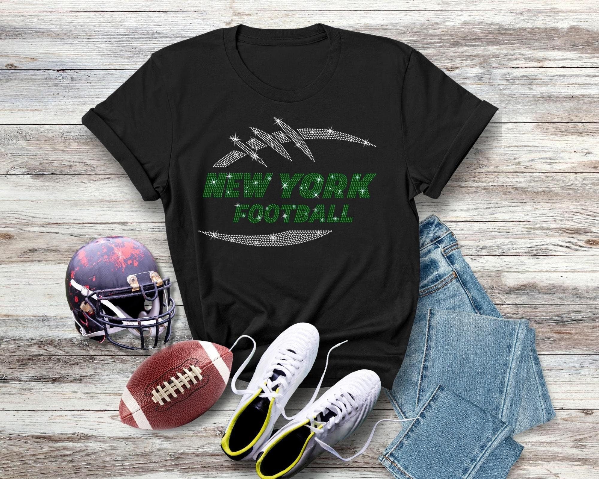 New York Football Rhinestone T-Shirt: Game Day Fan Gift Main image