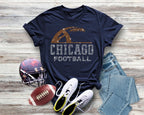 Chicago Rhinestone Football T-Shirt: Trendy Game Day Apparel