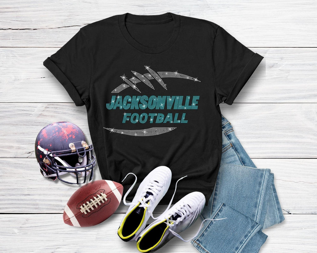 Jacksonville Football Rhinestone Shirt: Game Day Team Spirit