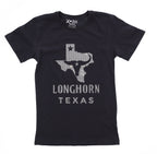 Texas Longhorn Rhinestone T-Shirt: Starry Boot Map, Bling Top
