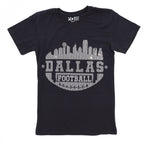 Dallas Football Rhinestone T-Shirt: City Silhouette Bling