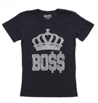 Rhinestone Crown Boss T-Shirt: Funny Boss Lady Gift