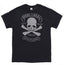 Love Peace Forever & Skull Outlaw, Rhinestone Bling T-Shirt, Skull Tee-Shirt for Men, Rebel Wear, Outlaw Sweatshirt, Skull Face Shirt