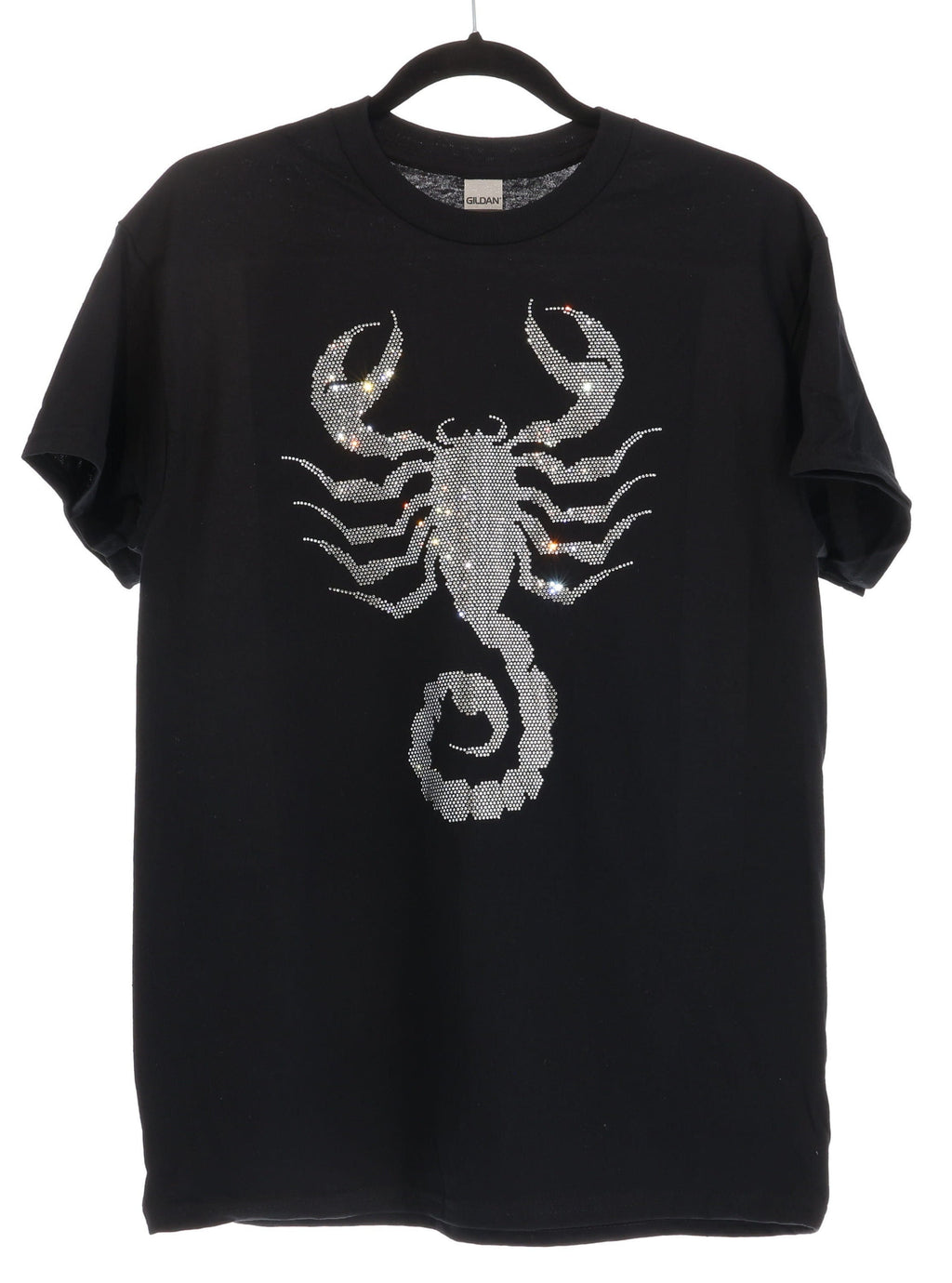 Scorpion Rhinestone T-Shirt: Gothic Celestial Energy Tee