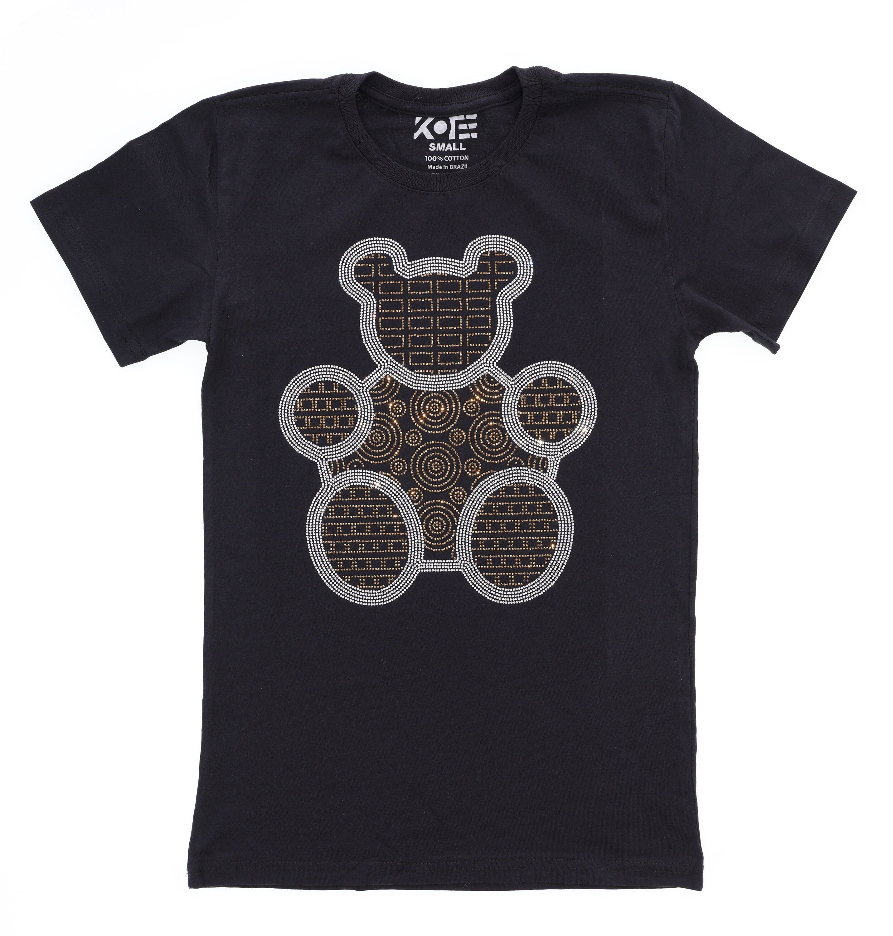 Rhinestone Teddy Bear T-Shirt: Custom Design Apparel