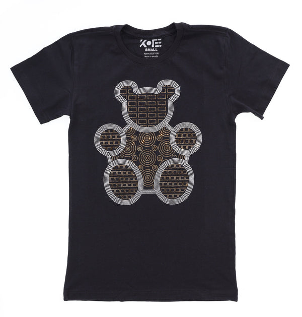 Rhinestone Teddy Bear T-Shirt: Custom Design Apparel