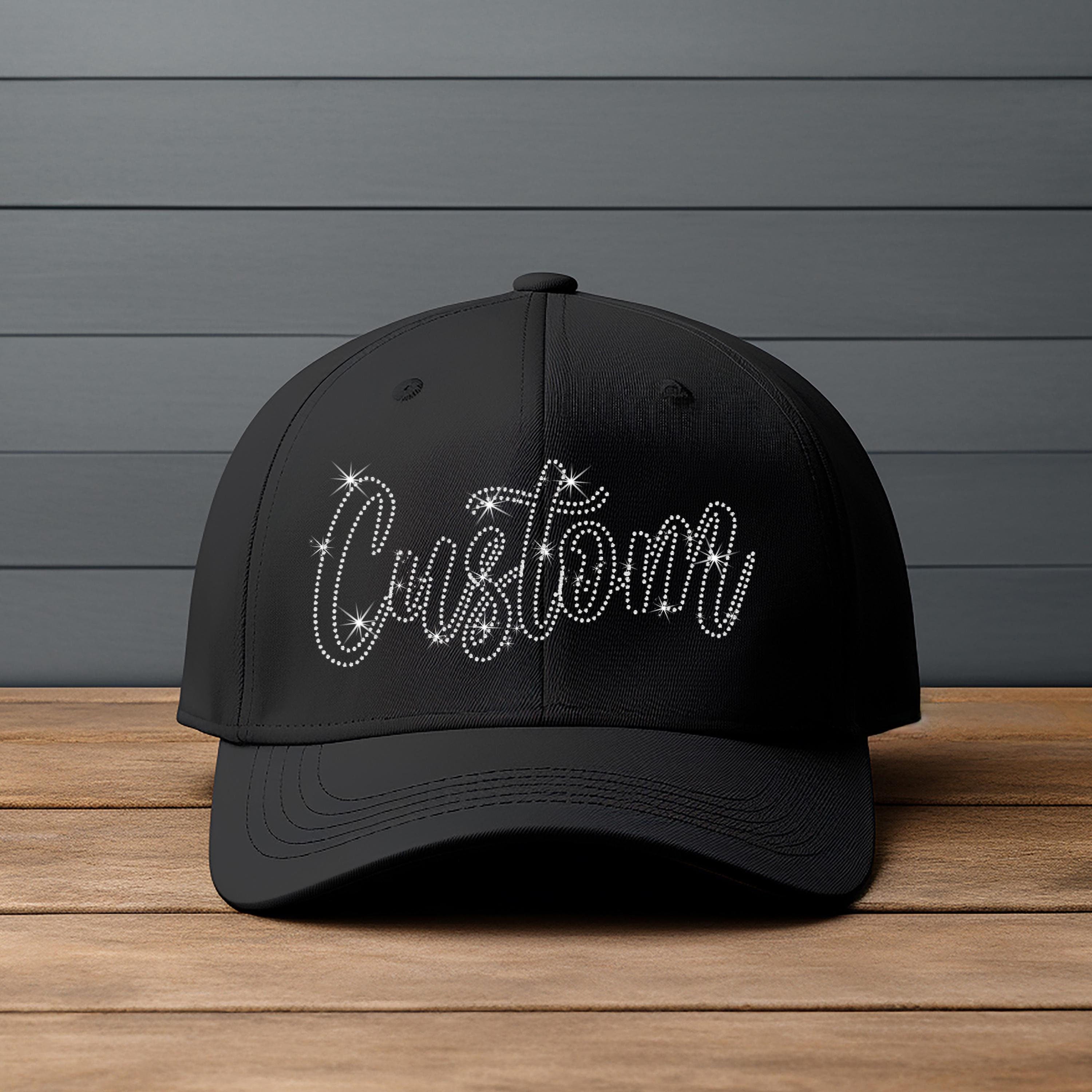 Personalized Rhinestone Snapback Cap: Custom Bling Design Main image