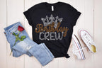 Birthday Queen Rhinestone Shirt: Birthday Squad Matching Outfit