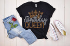 Birthday Queen Rhinestone Shirt: Birthday Squad Matching Outfit