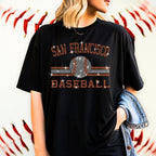 San Francisco Baseball Rhinestone T-Shirt: Game Day Team Tee