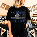 Los Angeles Football Rhinestone T-Shirt: Unisex Game Day Tee