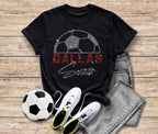 Dallas Rhinestone Soccer T-Shirt: Game Day Tailgate Tee